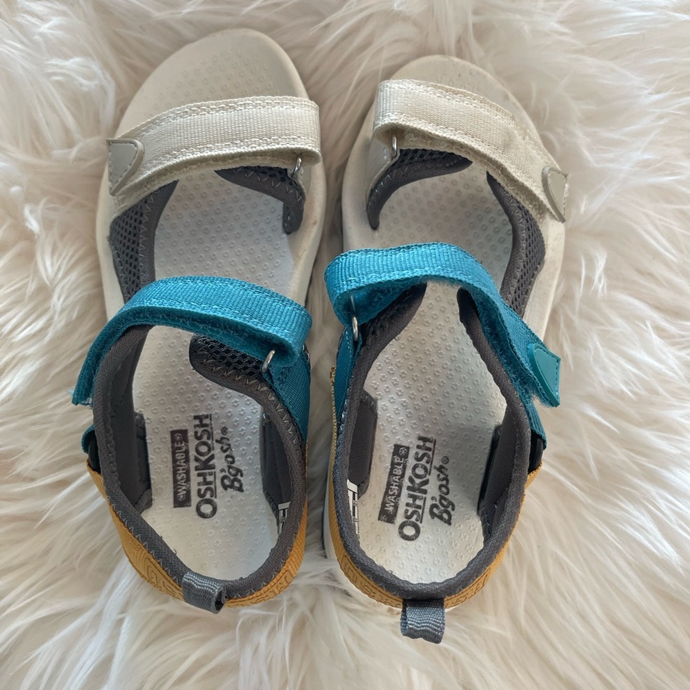 OshKosh B'gosh Kids Sandals - Teal, Cream, and Gray